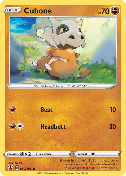 Cubone 069/163 Battle Styles