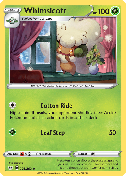 Whimsicott 006/202 Sword Shield