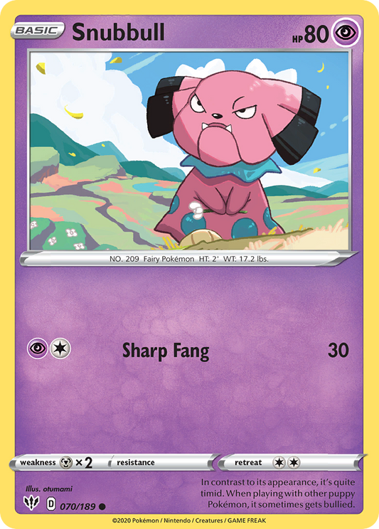 Snubbull 070/189 Darkness Ablaze