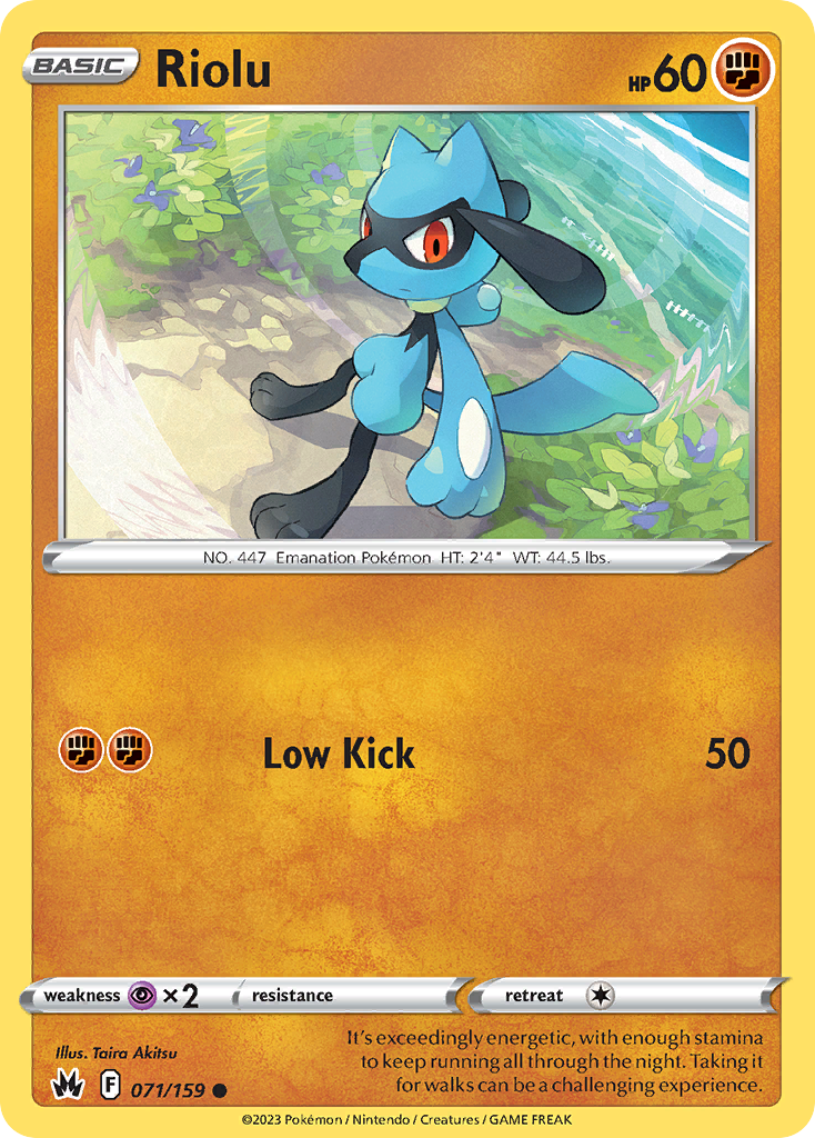 Riolu 071/159 Crown Zenith