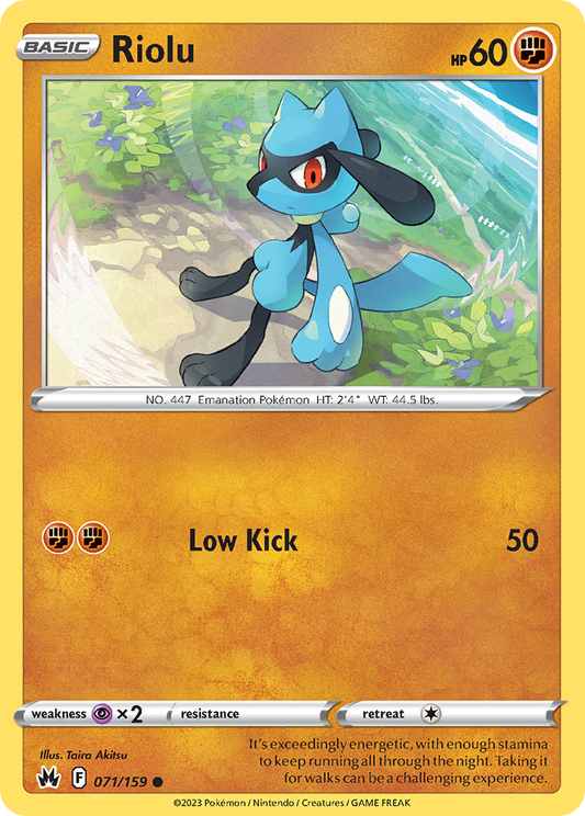 Riolu 071/159 Crown Zenith