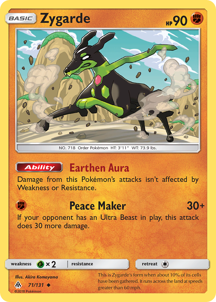 Zygarde 71/131 Forbidden Light