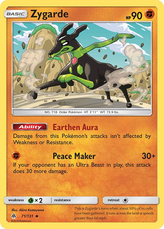 Zygarde 71/131 Forbidden Light