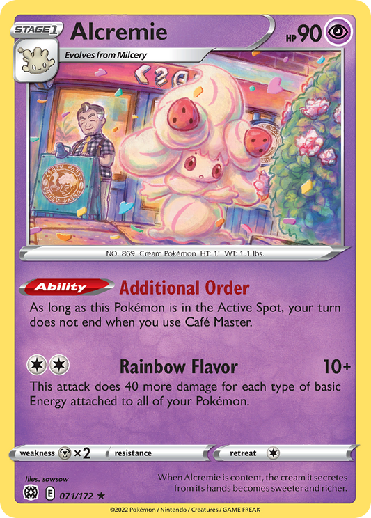 Alcremie 071/172 Brilliant Stars