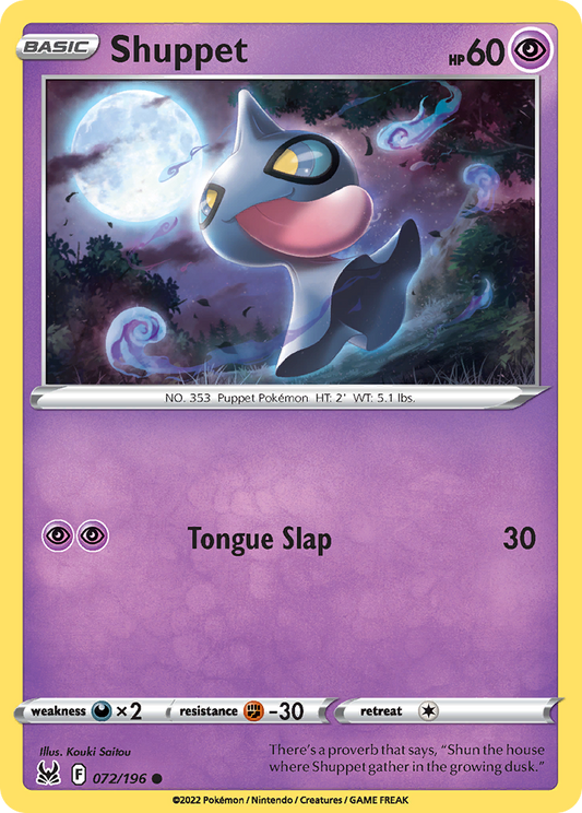 Shuppet 072/196 Lost Origin