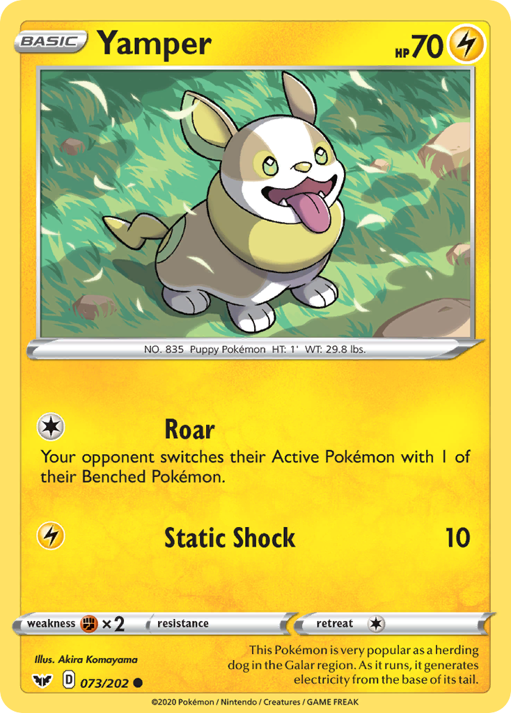 Yamper 073/202 Sword Shield