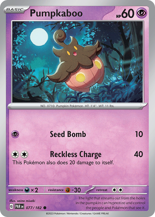 Pumpkaboo 077/182 Paradox Rift