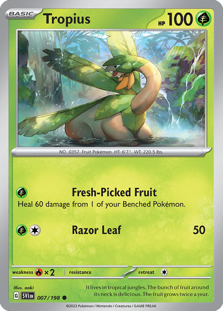 Tropius 007/198 Scarlet Violet