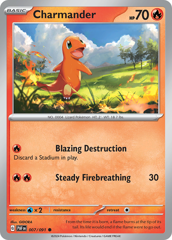 Charmander 007/091 Paldean Fates