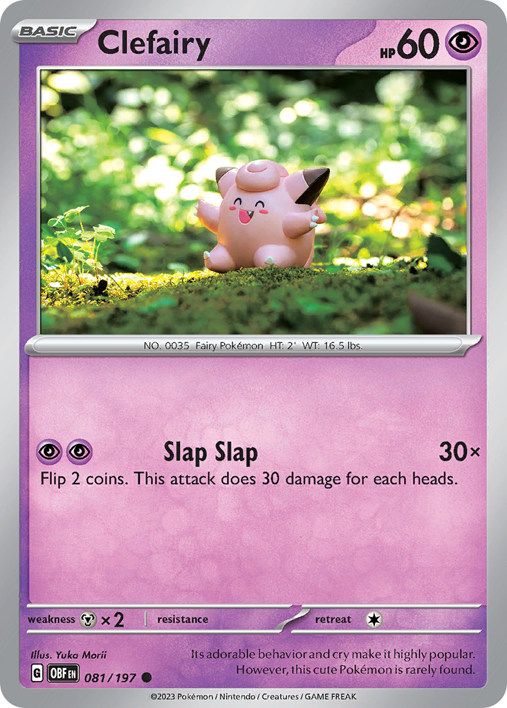 Clefairy 081/197 Obsidian Flames