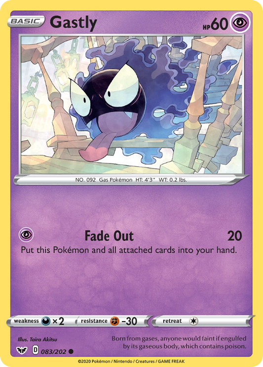 Gastly 083/202 Sword Shield