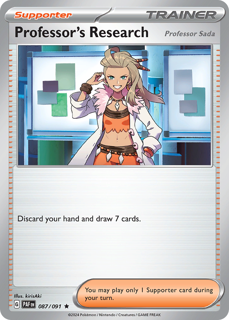 Professor's Research (Sada) 087/091 Paldean Fates Holo