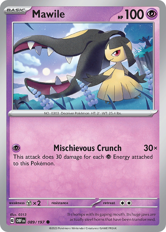 Mawile 089/197 Obsidian Flames