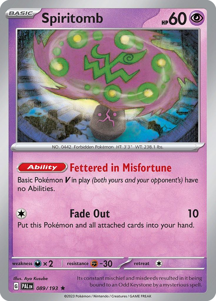 Spiritomb 089/193 Paldea Evolved Holo