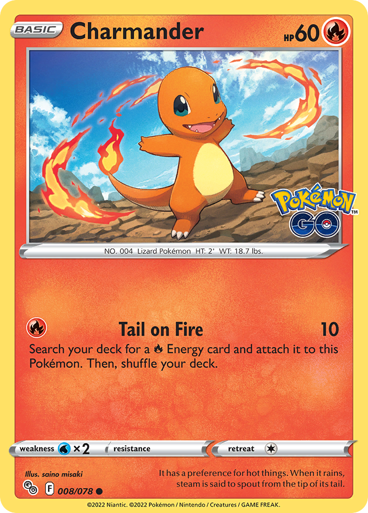 Charmander 008/078 Pokemon Go