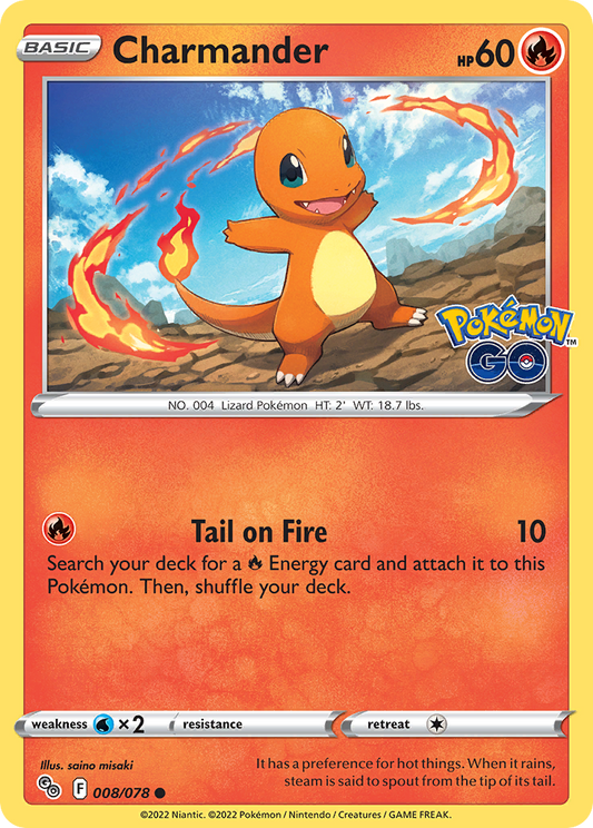 Charmander 008/078 Pokemon Go