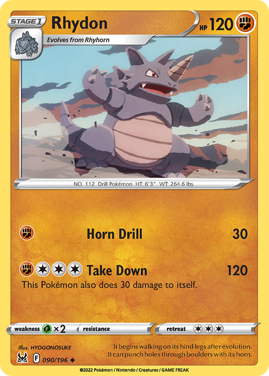 Rhydon 090/196 Lost Origin