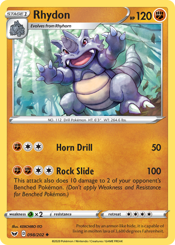 Rhydon 098/202 Sword Shield