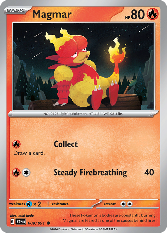 Magmar 009/091 Paldean Fates