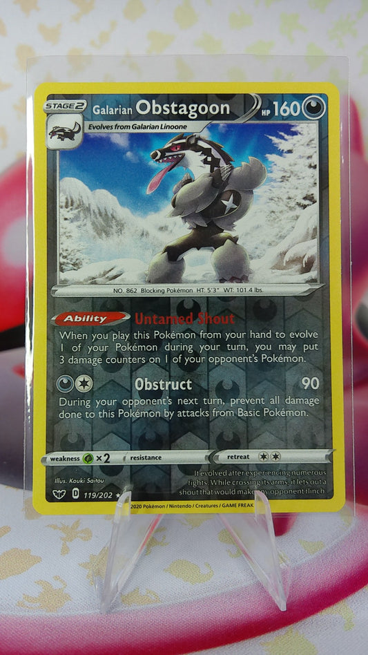 Galarian Obstagoon 119/202 Sword Shield RH