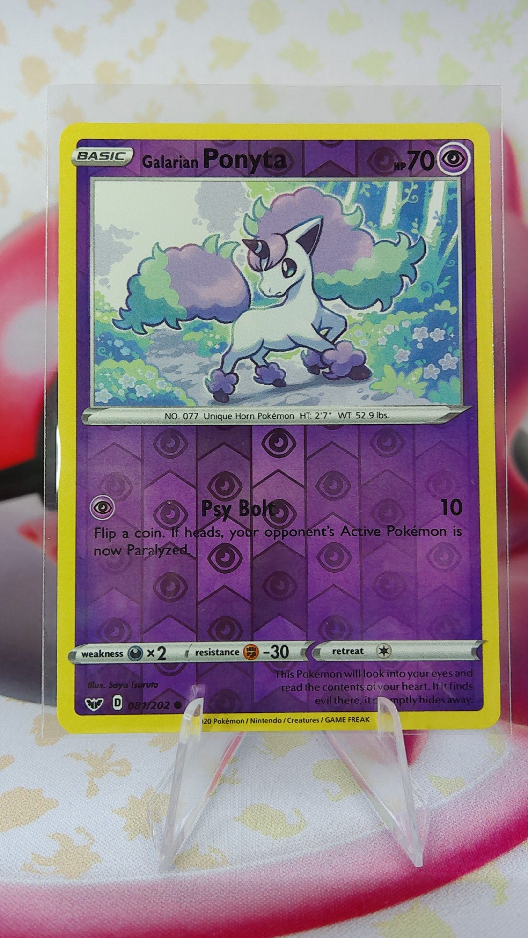 Galarian Ponyta 081/202 Sword Shield Reverse Holo
