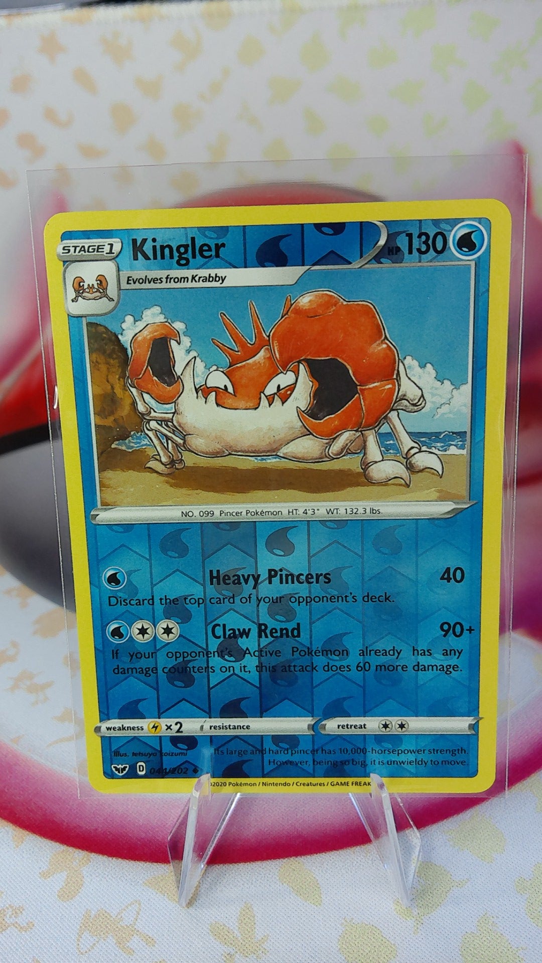 Kingler 044/202 Sword Shield Reverse Holo