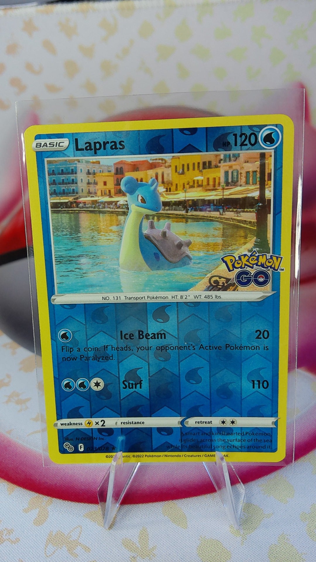 Lapras 023/078 Pokemon Go Reverse Holo