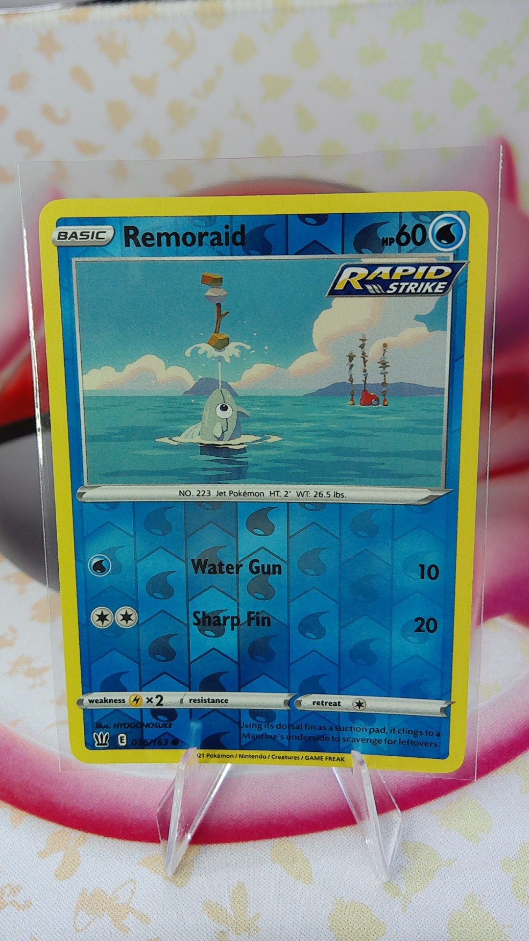 Remoraid 036/163 Battle Styles Reverse Holo