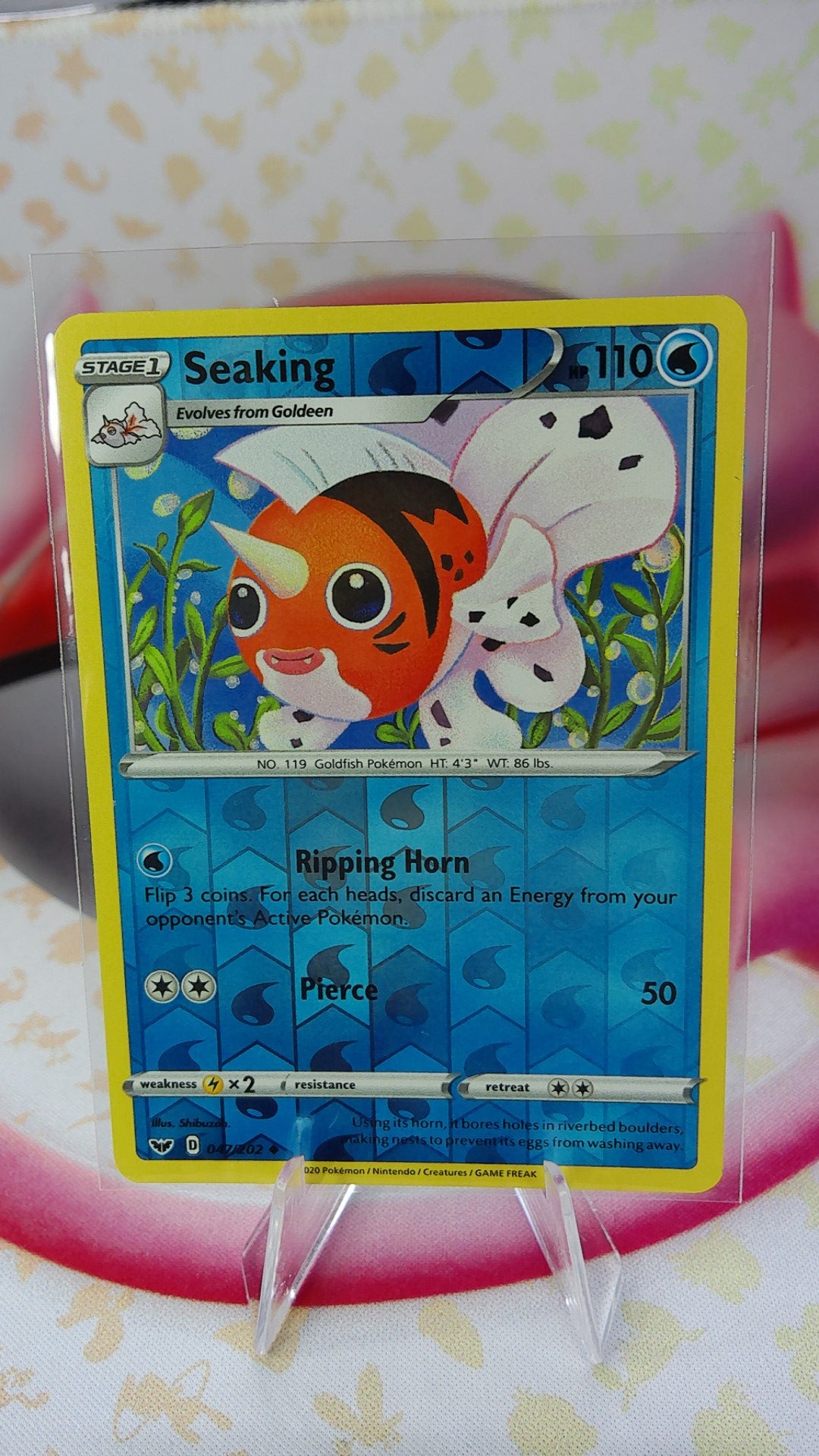 Seaking 047/202 Sword Shield Reverse Holo