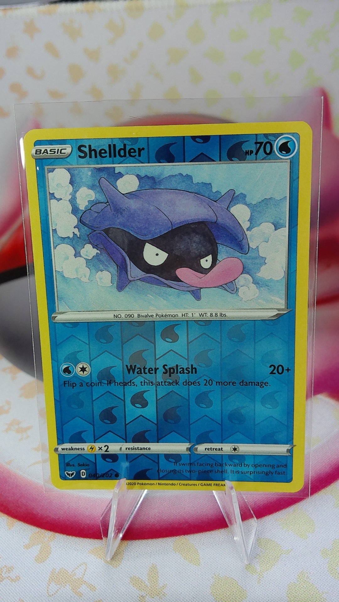 Shellder 040/202 Sword Shield Reverse Holo
