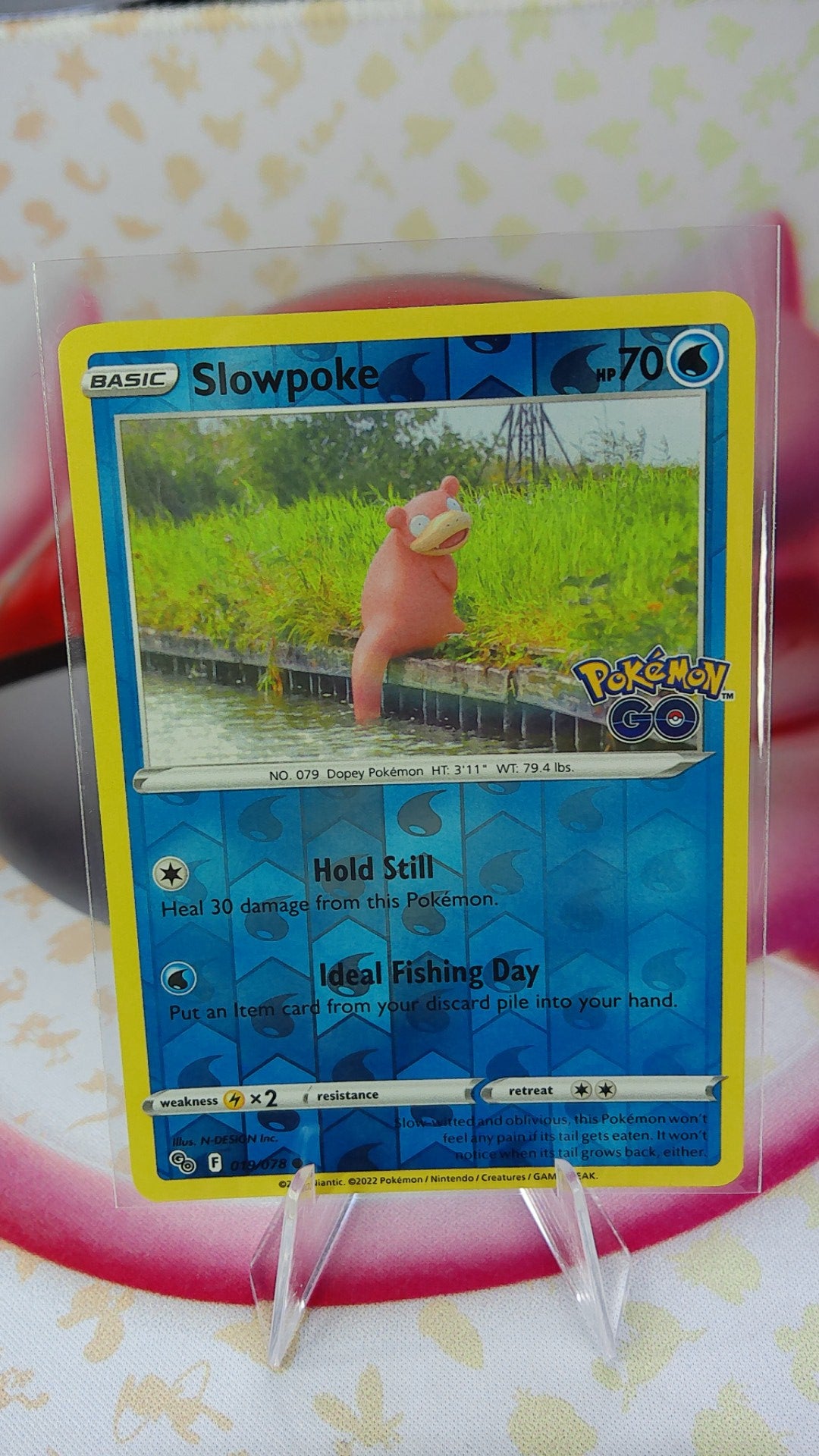 Slowpoke 019/078 Pokemon Go Reverse Holo
