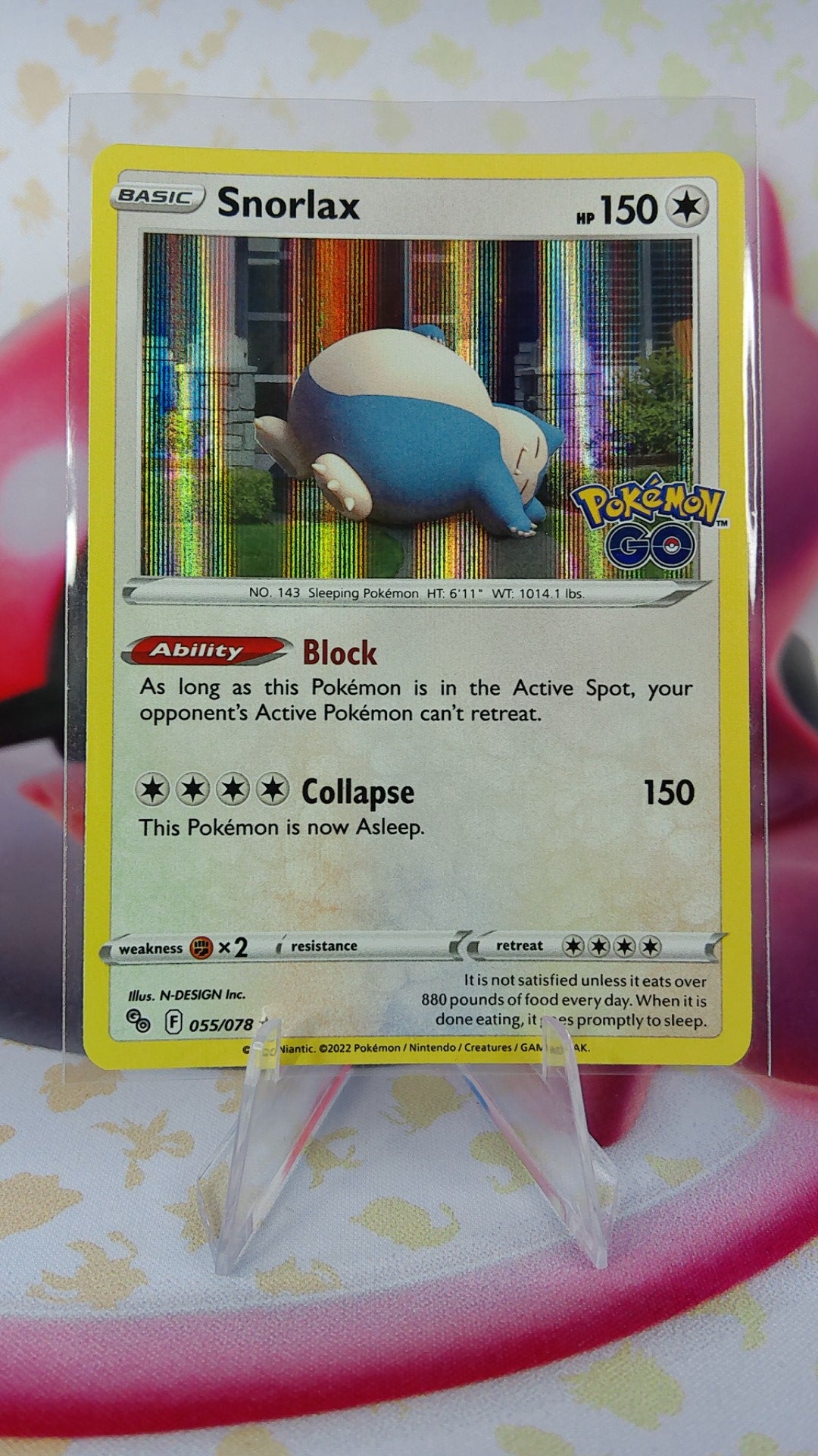 Snorlax 055/078 Pokemon Go Holo